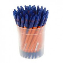 Ручка шариковая CTAMM ORANGE 0.7 синий стержень