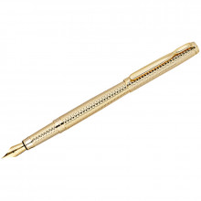 Ручка перьевая Delucci Celeste цвет корпуса-золото, черная 0,8мм