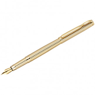 Ручка перьевая Delucci Celeste цвет корпуса-золото, черная 0,8мм