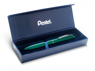 Ручка гелевая PENTEL ENERGEL тёмно-бирюзовый метал.корпус