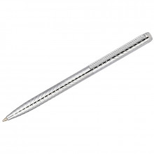 Ручка шариковая Delucci  Argento корпус серебро металл синяя 1,0мм