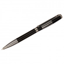Ручка шариковая Delucci Vivo корпус черный/серебро 1,0мм