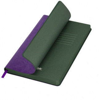 Ежедневник недатированный Portobello Trend River side фиолетовый/зеленый