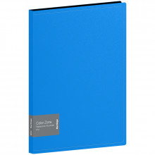 Папка файловая 40л BERLINGO Color Zone синяя 21мм 1000мкм