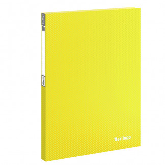 Папка файловая 40л BERLINGO Neon желтая 21мм 700мкм