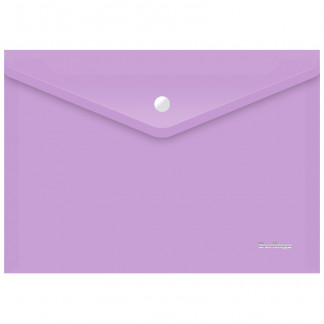 Папка-конверт на кнопке BERLINGO А4 Starlinghtпрозр. фиолетовая180мкм