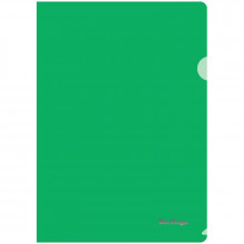 Папка-уголок А4 BERLINGO 180мкм прозрачная зеленая