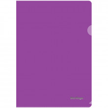 Папка-уголок А4 BERLINGO 180мкм прозрачная фиолетовая