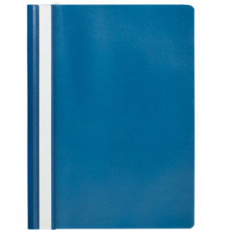 Папка-скоросшиватель ATTACHE А4110мкм синяя с прозр верхом
