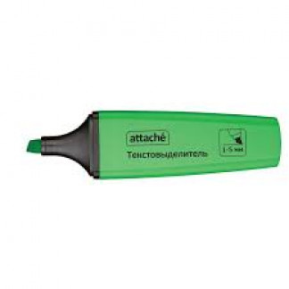 Маркер текстовыделитель ATTACHE Palette зеленый 1-5 мм.