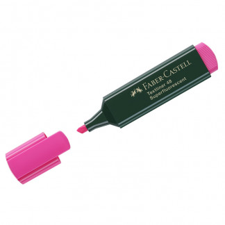 Маркер текстовыделитель Faber-Castell 48 розовый 1-5 мм.