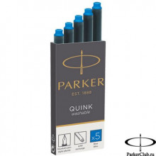 Картридж PARKER Quink Long Cart, цвет синий для перьевой ручки