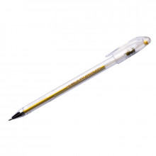 Ручка гелевая  CROWN  Hi-Jell Metallic 0.7мм золото металлик