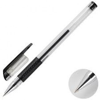 Ручка гелевая Attomex 0,5 черная с манжетой