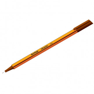 Ручка капиллярная BERLINGO Rapido коричневая трехгранная 0,4