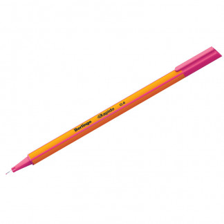 Ручка капиллярная BERLINGO Rapido розовая трехгранная 0,4