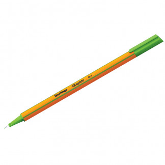 Ручка капиллярная BERLINGO Rapido светло-зеленая трехгранная 0,4
