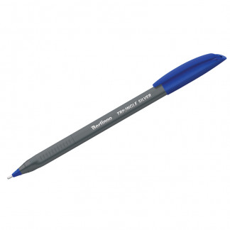 Ручка шариковая BERLINGO Triangle Silver трехгр. 1,0мм синяя
