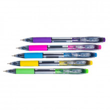Ручка шариковая автоматическая BERLINGO SI-400 Color 0,7 синий стержень
