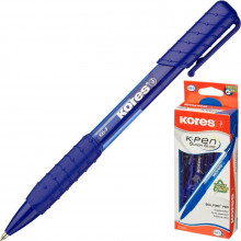 Ручка шариковая автоматическая KORES 0,5 синий стержень