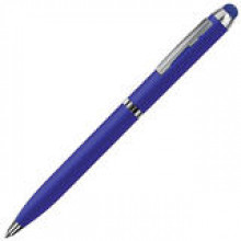 Ручка шариковая B1 CLICKER TOUCH синий/хром со стилусом