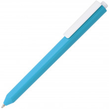 Ручка шар. Corner голубая с белым