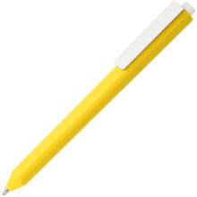 Ручка шар. Corner желтая с белым