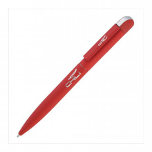 Ручка шариковая Jupiter покрытие soft touch, цвет красный
