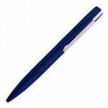 Ручка шар. Mercury синий,  металл покрытие soft touch