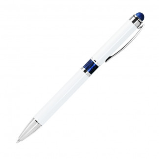 Ручка шариковая PORTOBELLO Arctic, белая/синяя