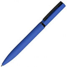 Ручка шариковая В1 MIRROR BLACK металл покрытие soft touch синий